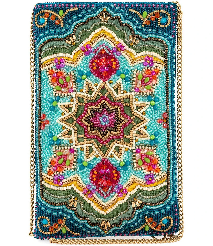 Mary Frances Venice Beaded Crossbody Phone Bag