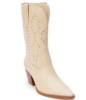 Matisse Cascade Leather Studded Mid Western Boots