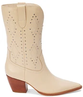 Matisse Cascade Leather Studded Mid Western Boots