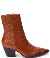 Matisse Caty Floral Embossed Leather Western Booties