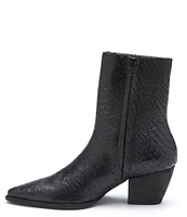 Matisse Caty Snake Embossed Leather Western Inspired Booties