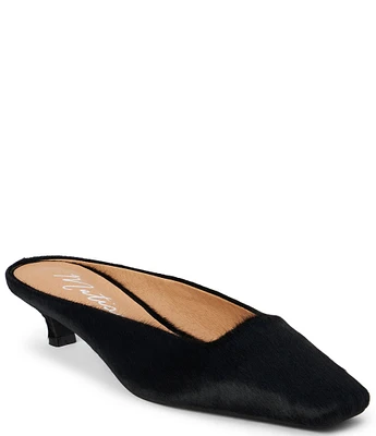 Matisse Classy Hair Calf Kitten Heel Mules