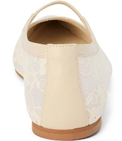 Matisse Fleur Lace Pointed Toe Ballet Flats