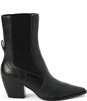 Matisse Keith Snake Embossed Leather Western Inspired Booties