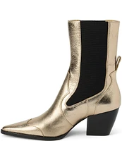 Matisse Keith Snake Embossed Leather Western Inspired Booties