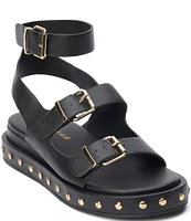 Matisse Nina Leather Buckled Gladiator Stud Sandals