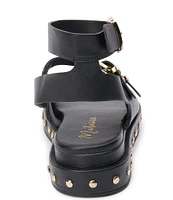 Matisse Nina Leather Buckled Gladiator Stud Sandals