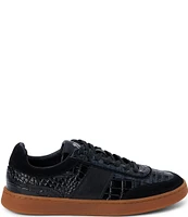 Matisse Quincy Crocodile Leather Suede Lace-up Sneakers