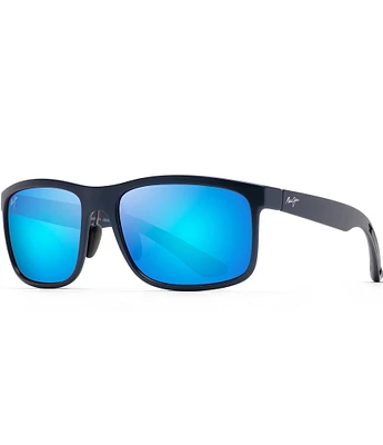 Maui Jim Huelo PolarizedPlus2® Rectangle 58mm Sunglasses