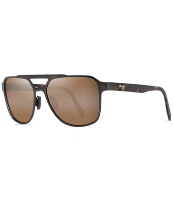 Maui Jim Men's 2nd Reef PolarizedPlus2® 59mm Aviator Sunglasses