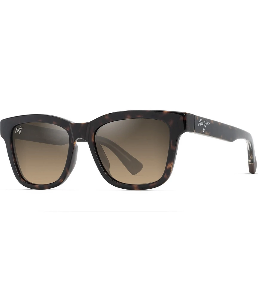 Maui Jim Unisex Hanohano PolarizedPlus2®52mm Havana Square Sunglasses