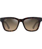 Maui Jim Unisex Hanohano PolarizedPlus2®52mm Havana Square Sunglasses