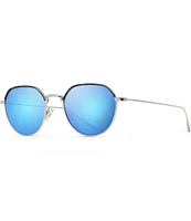 Maui Jim Unisex Island Eyes 50mm Polarized Round Mirrored Sunglasses