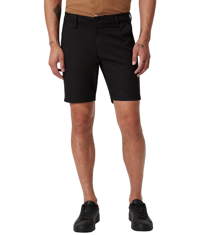 Mavi Noah 9#double; Inseam Black Luxe Twill Shorts