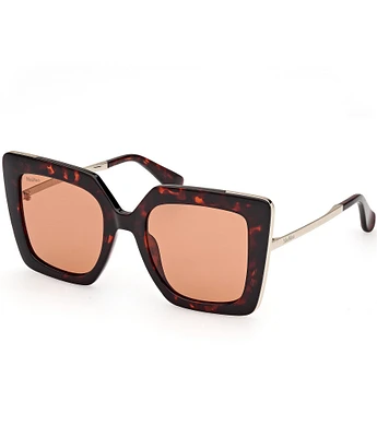 MaxMara Design4 52mm Tortoise Frame Cat Eye Sunglasses