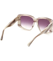 MaxMara Women's Glimpse6 57mm Mirrored Square Sunglasses