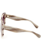 MaxMara Women's Glimpse6 57mm Mirrored Square Sunglasses