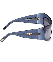 MCM Women's MW0001 64mm Mirrored Shield Sunglasses