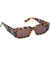 MCM Women's MW0013 53mm Tortoise Rectangle Sunglasses