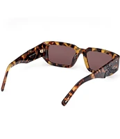 MCM Women's MW0013 53mm Tortoise Rectangle Sunglasses