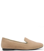 Me Too Brea Nubuck Suede Smoking Slip-On Flats