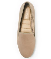 Me Too Brea Nubuck Suede Smoking Slip-On Flats