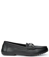 Me Too Dayne Leather Bit Buckle Driving Moc Flat Loafers