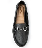 Me Too Dayne Leather Bit Buckle Driving Moc Flat Loafers