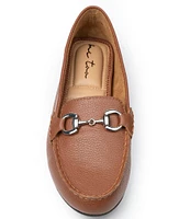 Me Too Dayne Leather Bit Buckle Driving Moc Flat Loafers