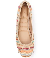 Me Too Saylor Raffia Ballet Bow Flats