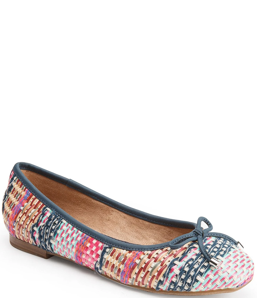 Me Too Saylor Raffia Slip On Bow Ballet Flats