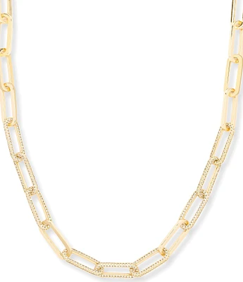 Melinda Maria Carrie Pave Chain Necklace