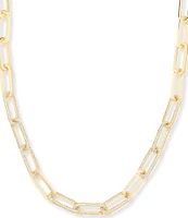 Melinda Maria Carrie Pave Chain Necklace