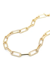 Melinda Maria Carrie Pave Chain Necklace