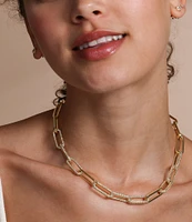 Melinda Maria Carrie Pave Chain Necklace