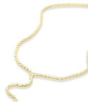 Melinda Maria Serpent Lariat Necklace