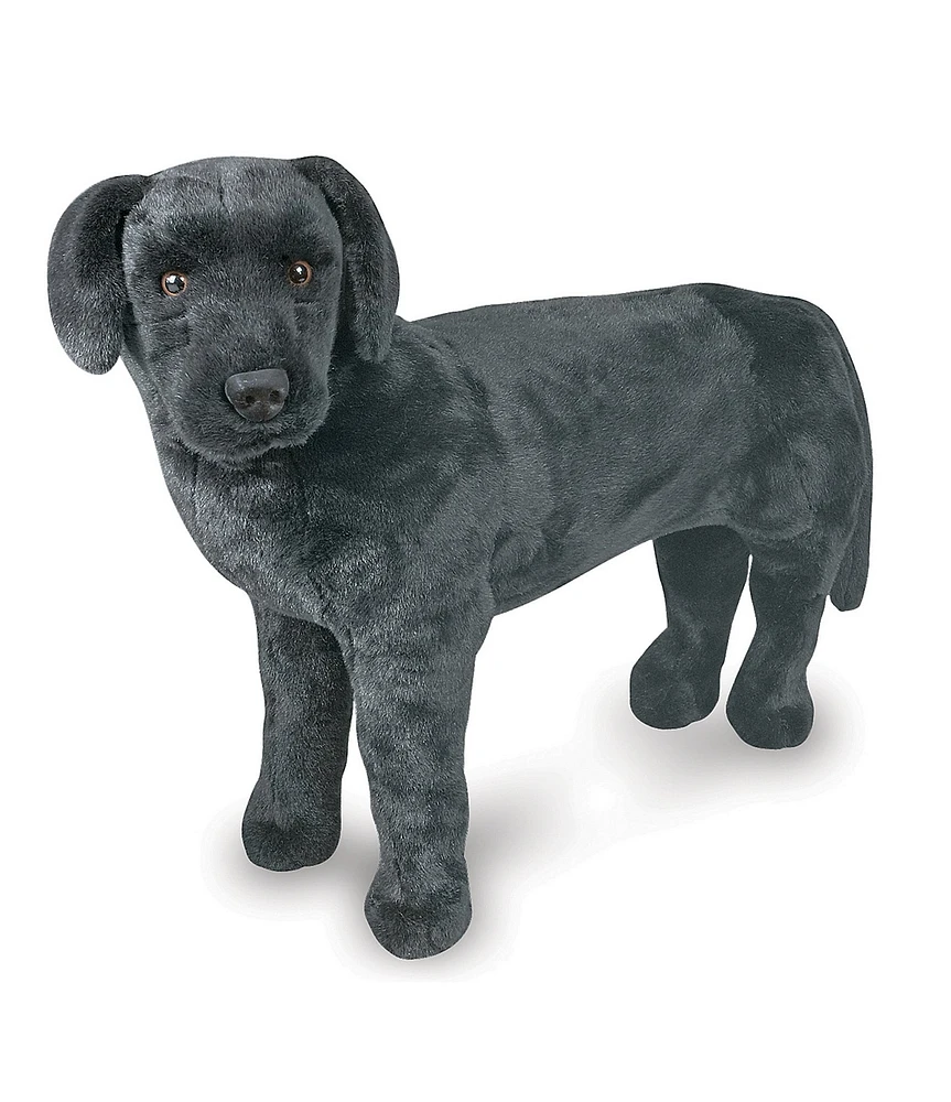Melissa & Doug Giant Lifelike Black Lab Stuffed Animal