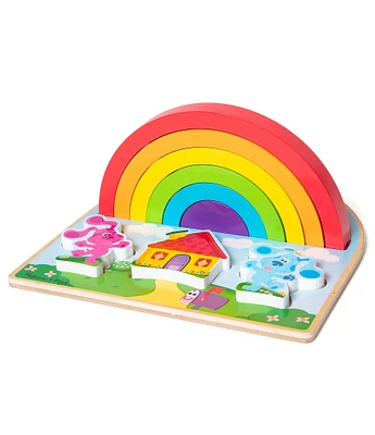 Melissa & Doug Blues Clues & You Wooden Rainbow Puzzle