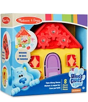 Melissa & Doug Blue's Clues & You! Wooden Take-Along House