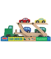 Melissa & Doug Wooden Car Carrier Set