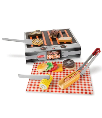 Melissa & Doug Wooden Grill & Serve BBQ Set