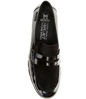 Mephisto Carima Crinkle Patent Leather Penny Loafers