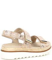 Mephisto Dominica Leather Wedge Platform Sandals