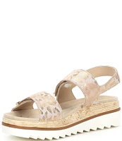 Mephisto Dominica Leather Wedge Platform Sandals