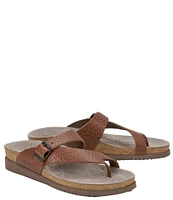 Mephisto Helen Buckle Detail Leather Casual Sandals