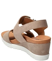 Mephisto Ysabel Banded Wedge Sandals