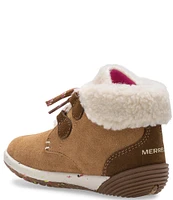 Merrell Girls' Bare Steps Cocoa Jr. Leather Alternative Closure Boots (Toddler)