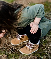 Merrell Girls' Bare Steps Cocoa Jr. Leather Alternative Closure Boots (Toddler)