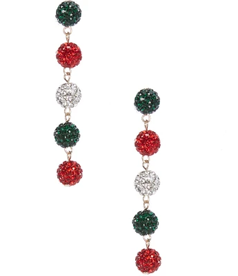 Merry & Bright 5 Fireball Christmas Drop Earrings