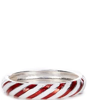 Merry & Bright Candy Cane Christmas Hinge Bracelet